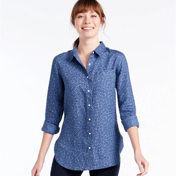 ll bean linen tops